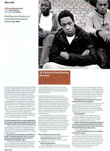 Trim, Plan B Magazine